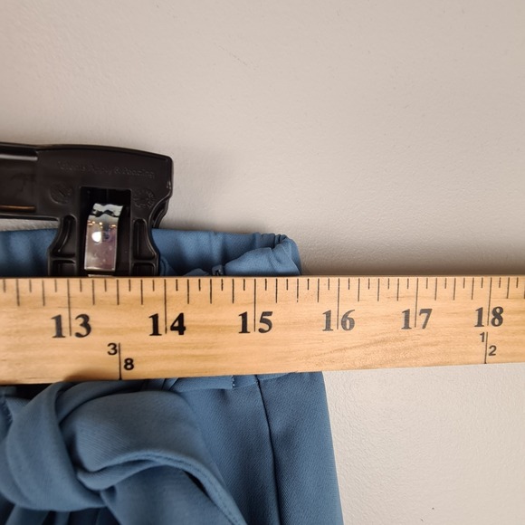 Halara Women's High Waisted Tie Side Pants Large Invisible Zipper Wide Leg Work - Picture 4 of 10